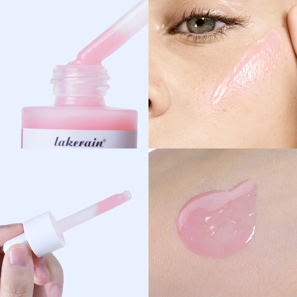 Lakerain Salmon DNA PDRN Pink Peptide Serum Smooth Face Skin Pink Glow Essence Moisturizing Hydrating Korean Skincare Product