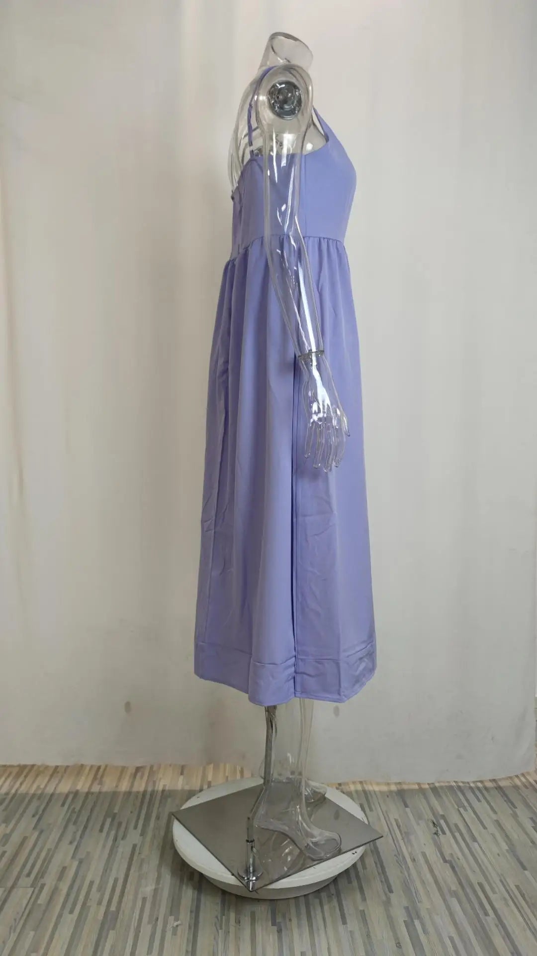 Summer U-neck Casual Female Vintage Elegant Spaghetti Strap Dress Women Elegant Solid Sleeveless A-line Midi Women's Dresses