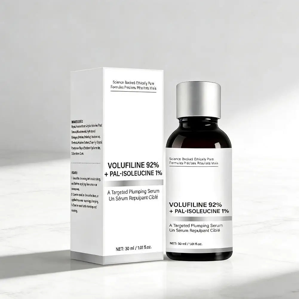 1/2PCS Volufiline Serum, Volufiline 92% + Pal-Isoleucine 1% Plumping Serum with Niacinamide Skin Radiance Boosting Facial Care