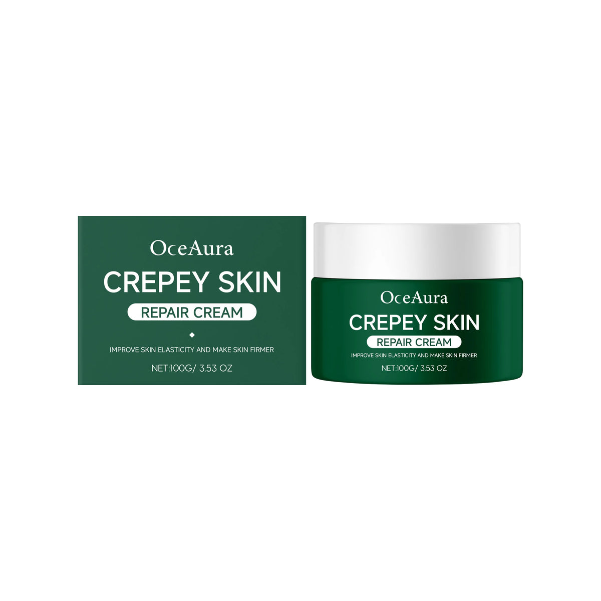 OceAura Crepey Skin Repair Cream Deep Nourishing Anti Wrinkle Sagging Reduction Elasticity Restoring Smoothing Skin Care Lotion