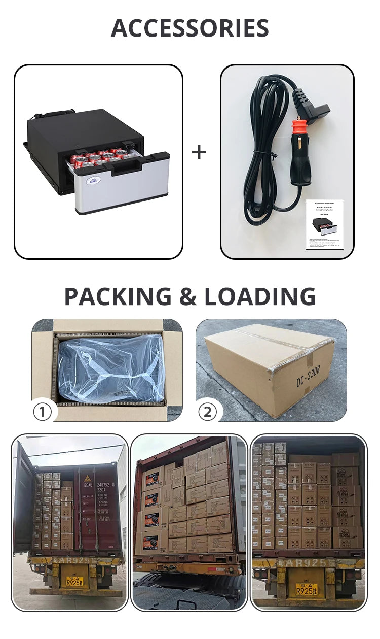 23L Marine Fridge Built In Refrigerator 12 Volt 24 Volt Car Auto Drawer Freezer For Outdoor