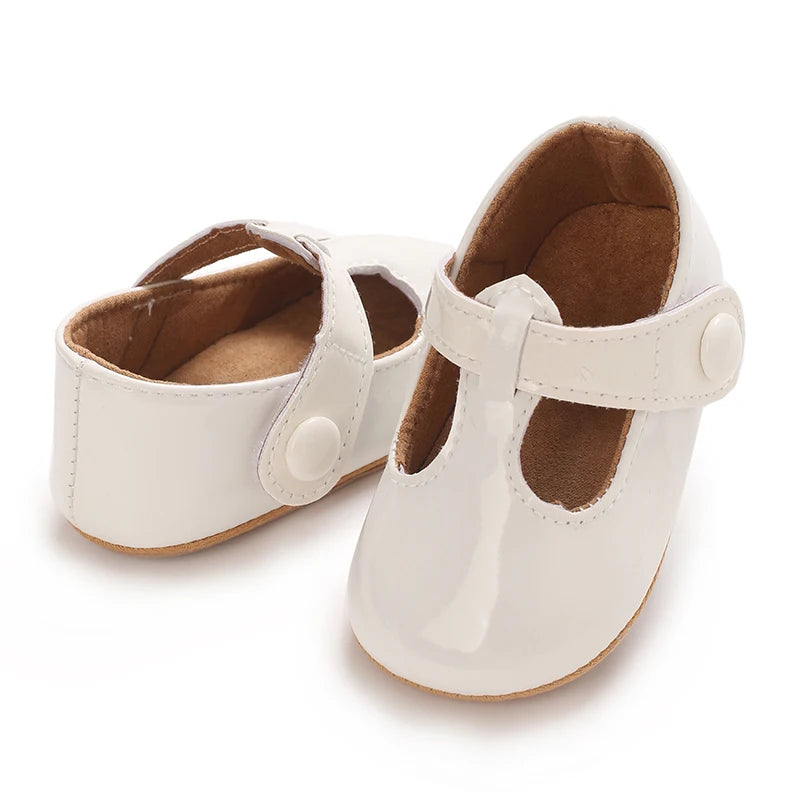 Baby Learning Walk Shoes,Multi Color Patent T-Strap Mary Jane Shoes,Soft Fashion Infant Daily Footwear for Baby Girls 0-1 Year