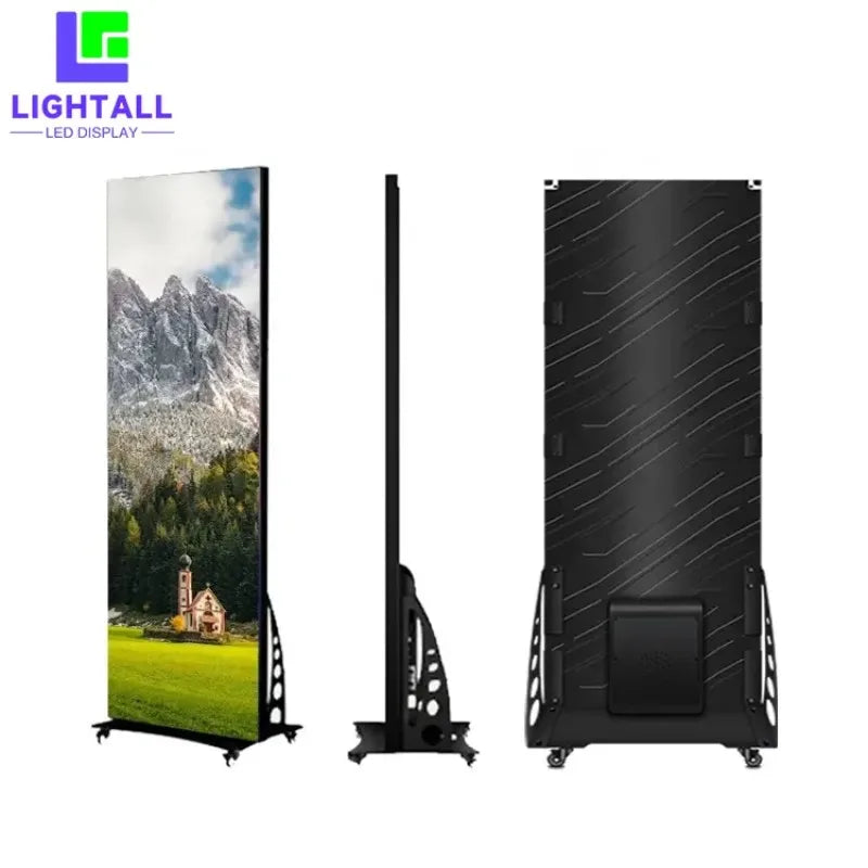 New Arrival Indoor Outdoor Capacitive Stand Floor Advertising Poster Screen Full Color Digital LED Display Screen