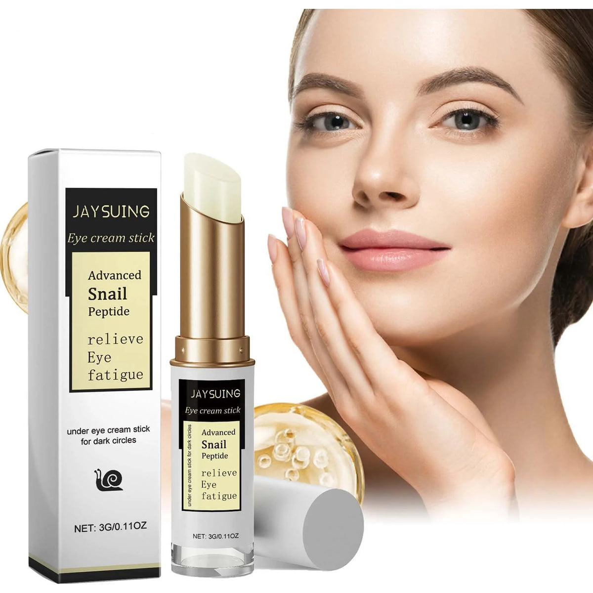 Snail Eye Cream Anti W-Rinkle Dark Circles Lightening Fade Fine Lines Removing Eye Bag Puffiness Moisturizing Firming Eye Serum