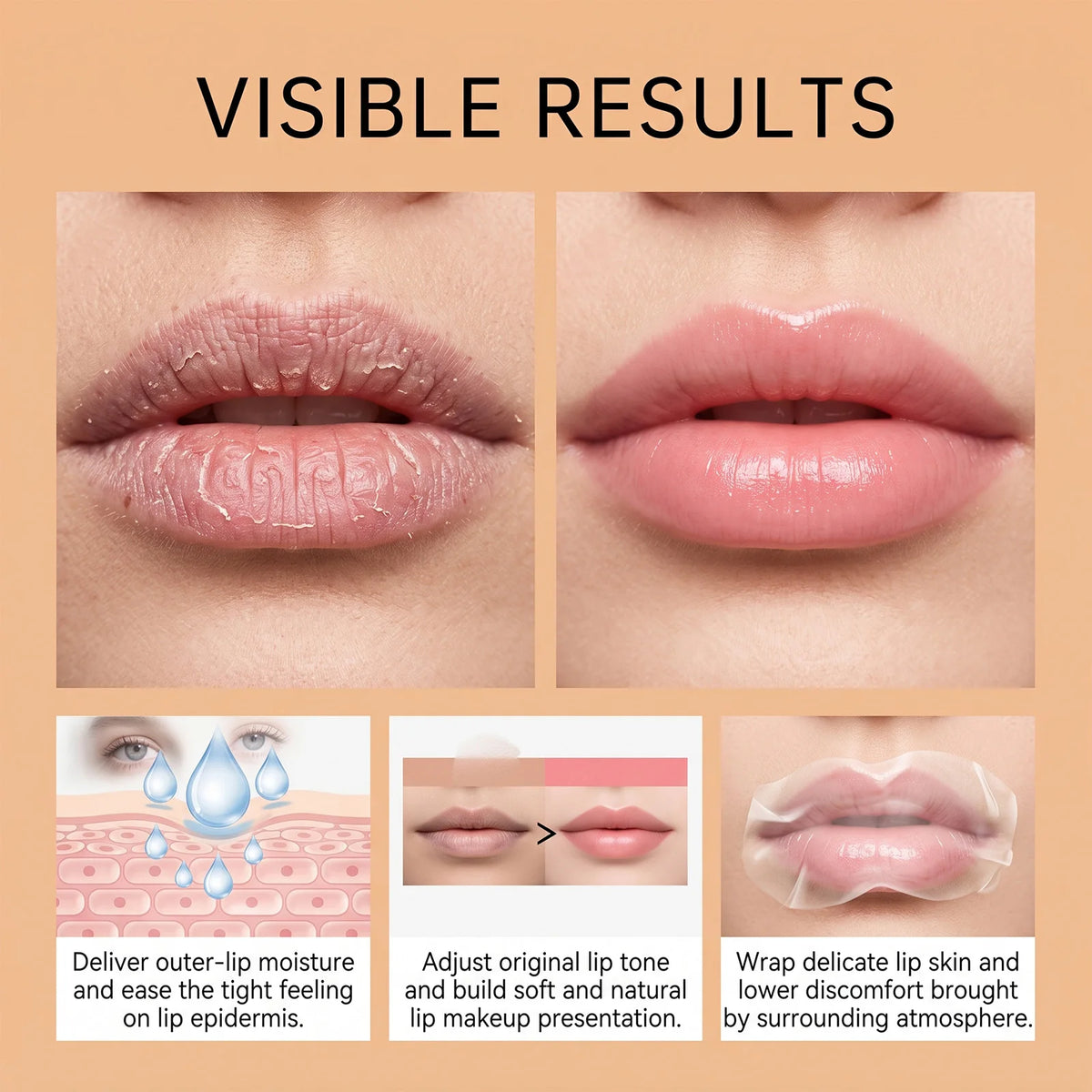 Gold Foil Color Changing Lipstick Hydrating PH Adjusting Lip Tone Long Lasting Moisturize Crystal Transparent Lip Balm Lip Gloss