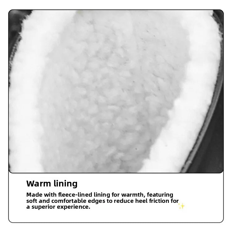 Men's Winter Fleece Lined Mid-Calf Rain Boots Anti-Slip Waterproof Work Rubber Boots Car Wash Fishing Outdoor Wear Water Shoes