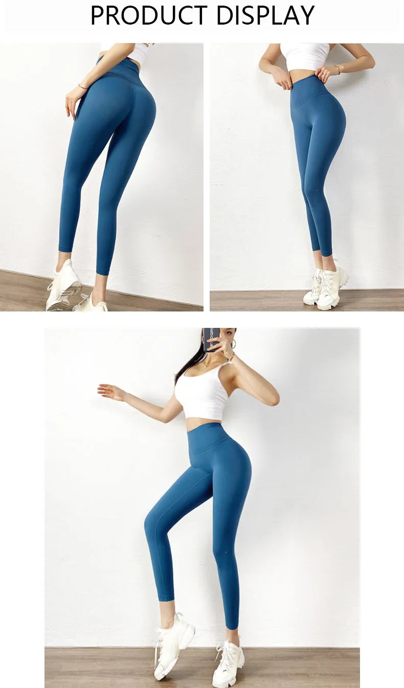 TRY TO BN Yoga Pants Leggings Women Naked Feeling High Waisted Workout Seamless Sports Fitness GymLeggings Push Up Tights Women