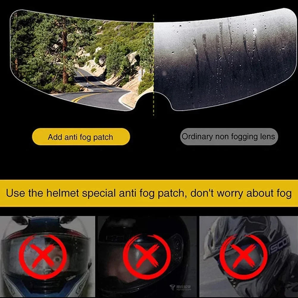 Motorcycle Helmet Anti-rain and Anti-fog Films Safety Driving Durable Nano Coating Clear Sticker Film Motorbike Accessories