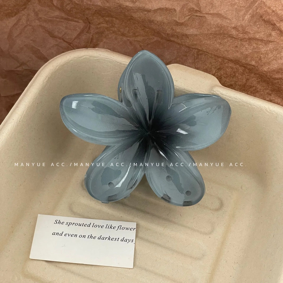 Hawaiian Gradient Hair Clips Flower Hair Claws Big Size Fashion Head wear Hairpin for Women Girls Crab Barrette Hair Accessories