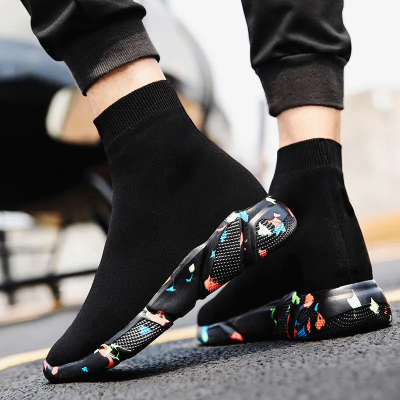 MWY Women's Sports Shoes High Top Warm Socks Shoes Casual Sneakers Men Zapatillas De Mujer Ofertas Walking Shoes Size 35-47
