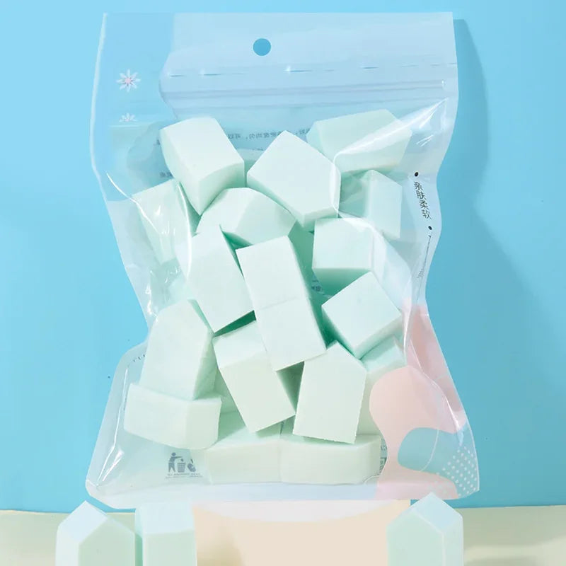Makeup Puff, Hydrophilic Water-soaked Big Pentagon Makeup Puff, 25 Pieces in A Bag Make Up Accessories Makeup Sponge Beauty