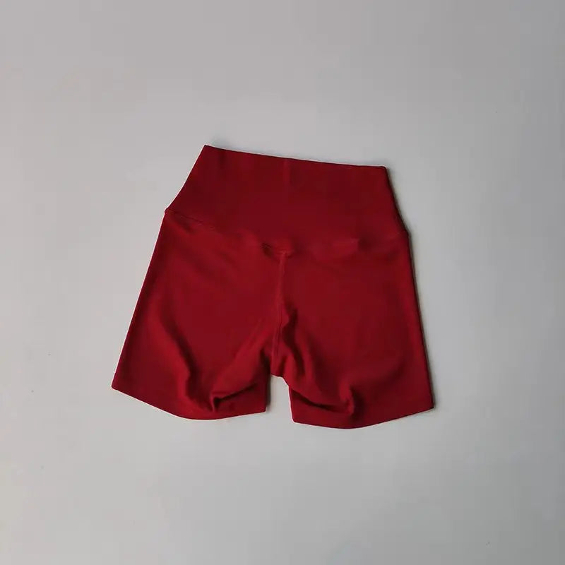Yoga 2Pcs Women Naked Skin Set Thin Strap Beauty Back Tank High Waist Butt Lift Shorts Soft Breathable Gym Fitness Outfit