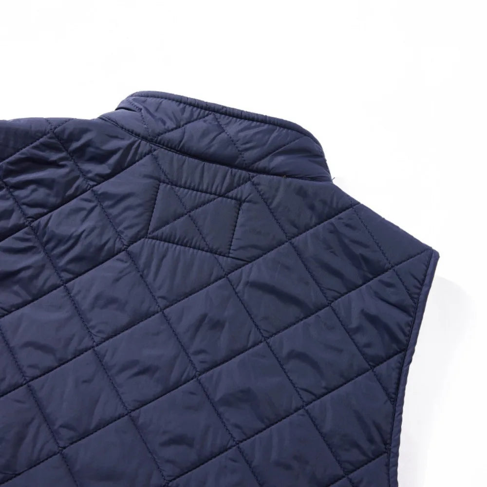 New corduroy thick plus cotton quilted vest for men for autumn and winter