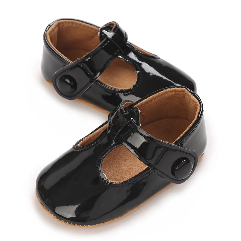 Baby Learning Walk Shoes,Multi Color Patent T-Strap Mary Jane Shoes,Soft Fashion Infant Daily Footwear for Baby Girls 0-1 Year