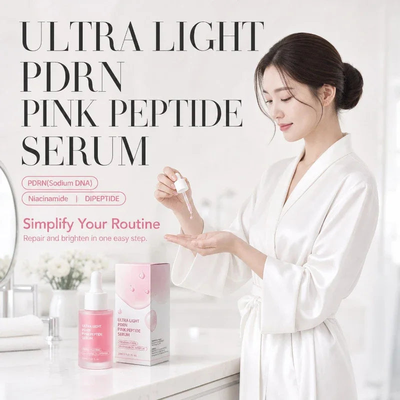 Pdrn Pink Peptide Serum Nad+ Collagen Firming Facial Essence Niacinamide Hydrating Serum Improve Elasticity Nourishing Face Care