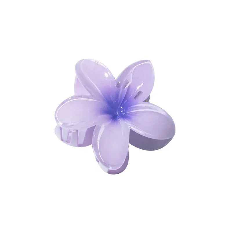 Hawaiian Gradient Hair Clips Flower Hair Claws Big Size Fashion Head wear Hairpin for Women Girls Crab Barrette Hair Accessories