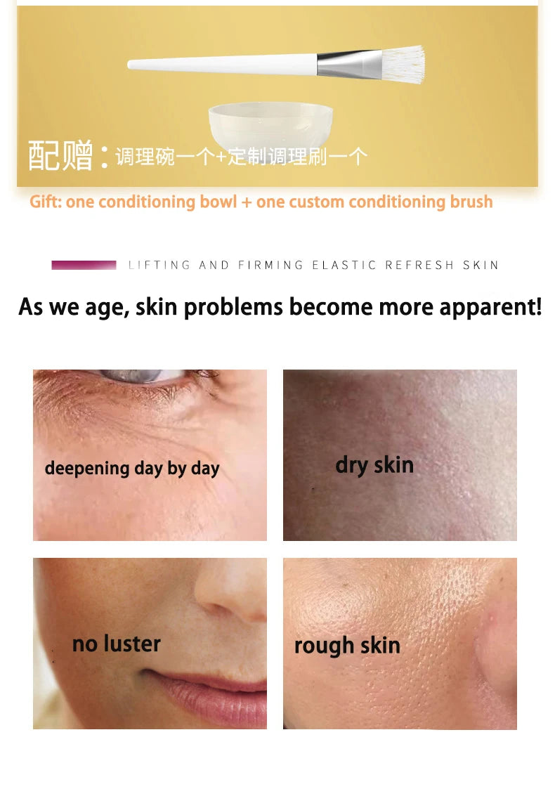 Korea Miracle Face Mask Peptide Essence Face Lifting Firming Hyaluronic Acid Fine Lines Moisturising SPA Skin Care Beauty