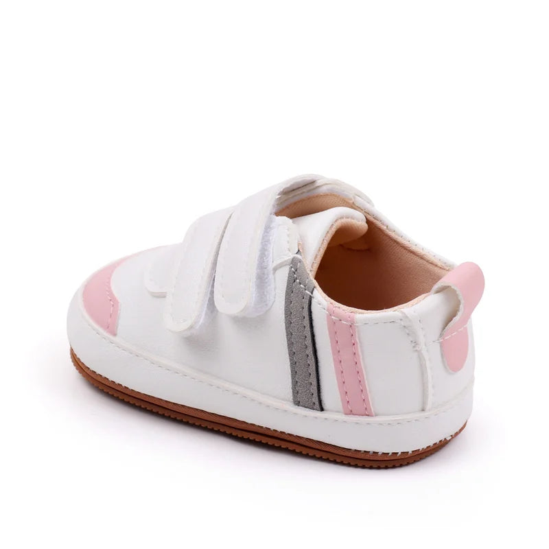 Baby Shoes Soft PU PVC High Quality Anti-slip Sole Newborn Toddler Prewalking Sneaker Spring and Autumn Style 2024 New BXC3223