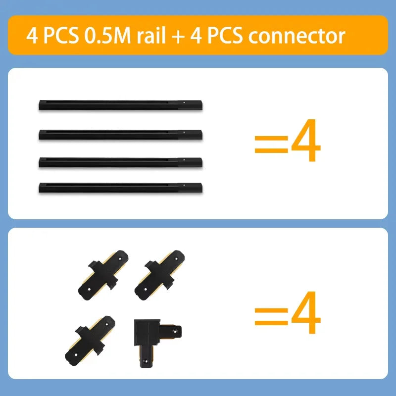 Bright Track Spotlight AC180-265V COB Ceiling Lighting Indor for Living Room Store Track Lights Set Rail Decor Led Track Lamp
