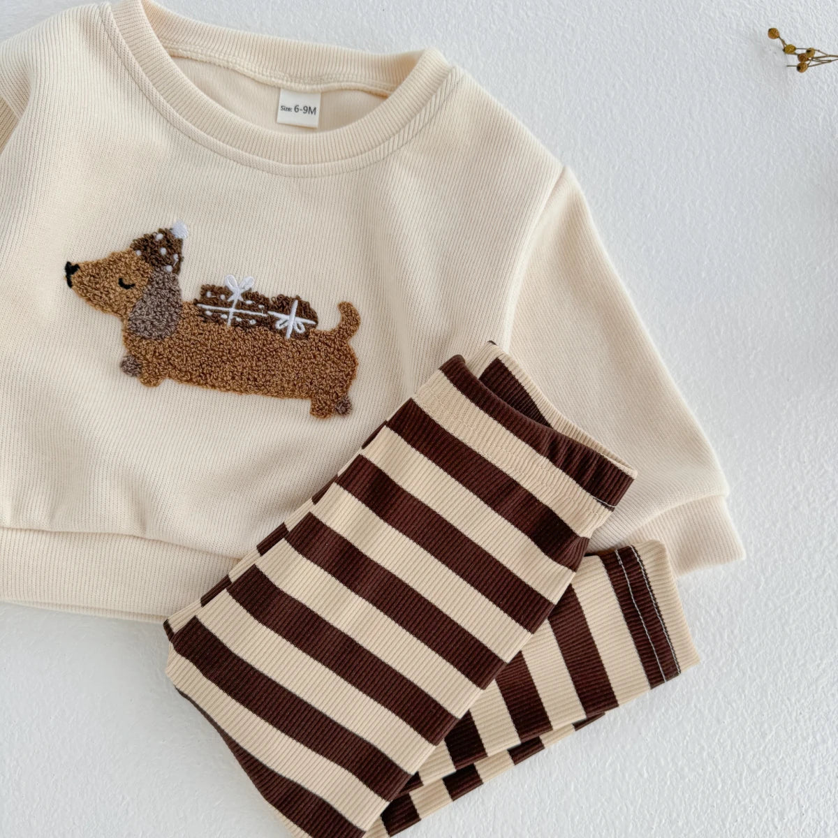 New Baby Boys Girls 2Pcs Long Sleeve Tracksuit Cartoon Puppy Top Pants Children Clothing Toddler Outfit Suit Newborn Clothes