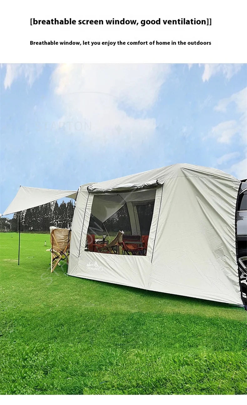 Portable Waterproof SUV Tail Tent Lohascamping Car box docking tent 3-4 people Dome tent Sunshade Tunnel style tent,Large tent,