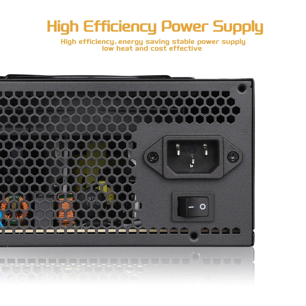 500W Atx Power Supply 80Plus Gold Active PFC PC 120mm Silent Fan For Mini Chassis Small Computer Case Desktop Power Supply
