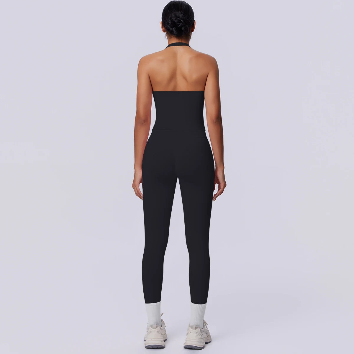 2PCS Woman Yoga Set Solid Color Sexy Fitness Top Summer Gym Workout High Stretch Female Pants Sports Fitness Clothing Yoga Set