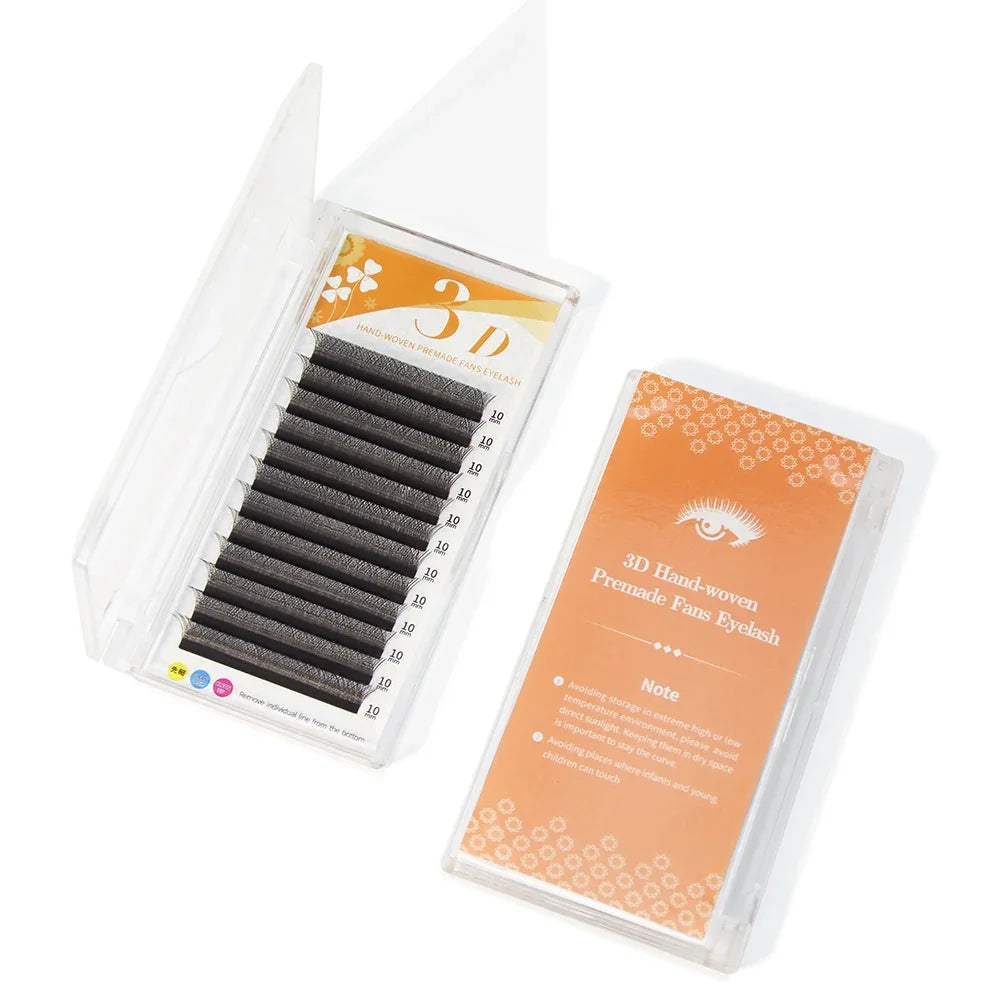 GAHAMACA Eyelash Extension 0.07mm C/D/L/LU Curl Lash 3dW-Shape Eyelashes Extension Natural Soft Premade False Lashes ๏ปฟWholesaled