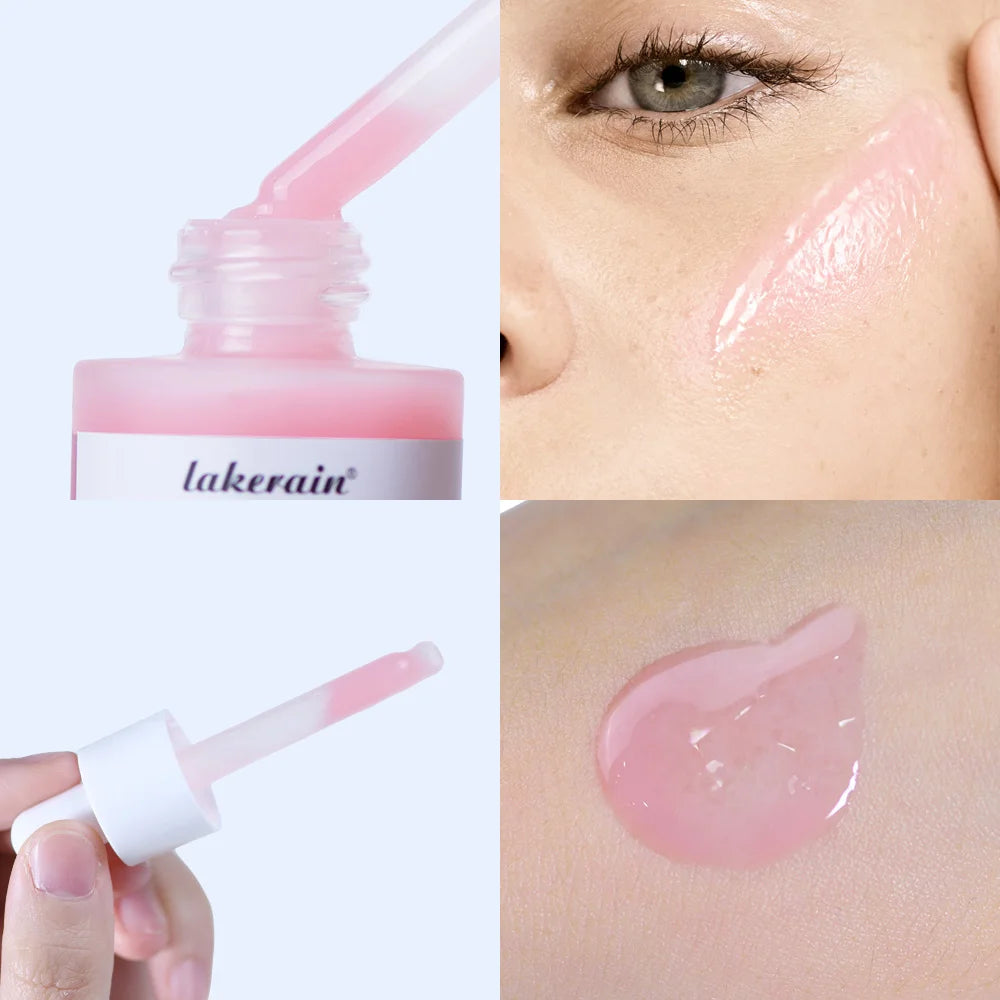 Lakerain Salmon DNA PDRN Pink Peptide Serum Smooth Face Skin Pink Glow Essence Moisturizing Hydrating Korean Skincare Product