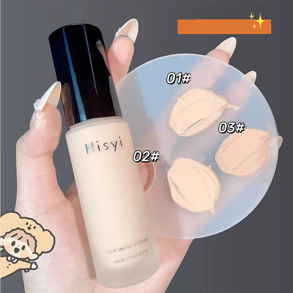 Liquid Foundation High Coverage Makeup Base Lasting Concealer BB Cream Waterproof Oil-Control Face Foundation Makeup Cosmetics