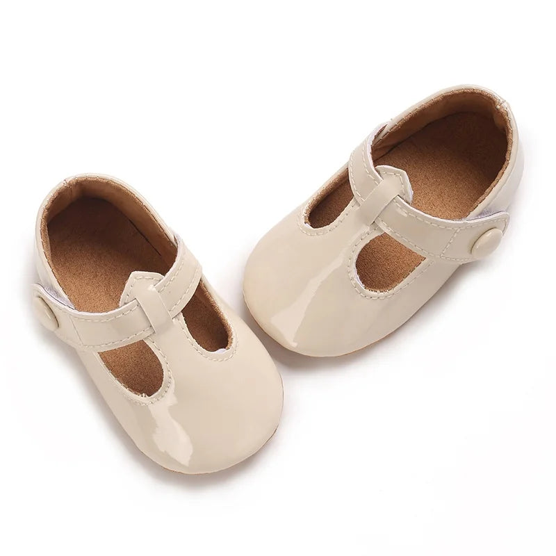 Baby Learning Walk Shoes,Multi Color Patent T-Strap Mary Jane Shoes,Soft Fashion Infant Daily Footwear for Baby Girls 0-1 Year