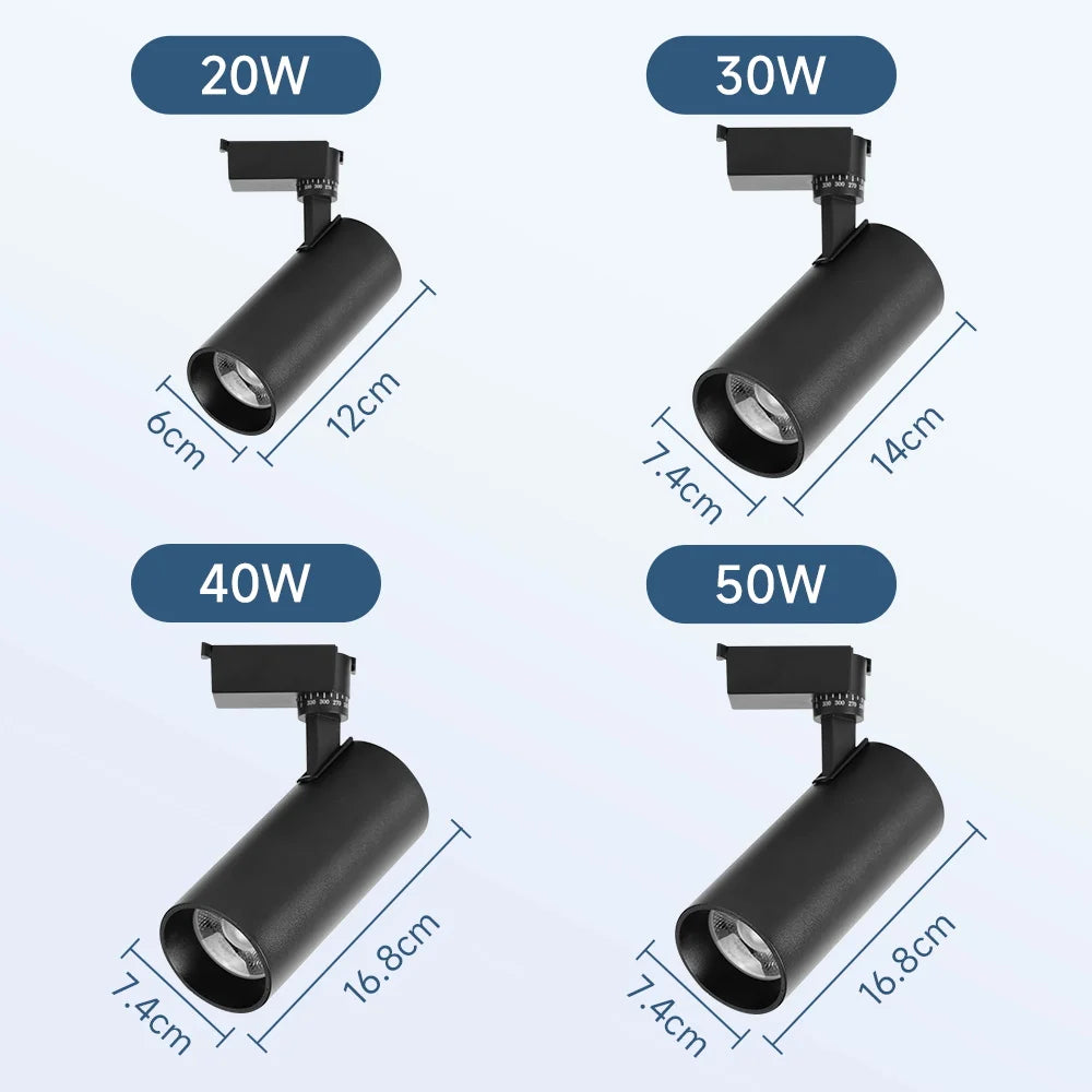 Bright Track Spotlight AC180-265V COB Ceiling Lighting Indor for Living Room Store Track Lights Set Rail Decor Led Track Lamp