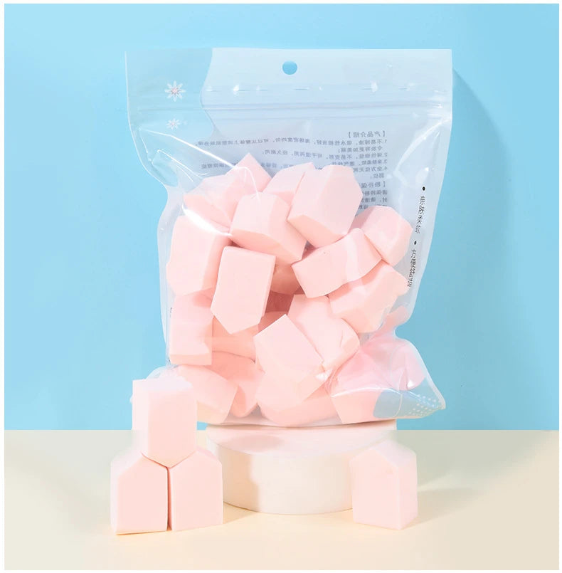 Makeup Puff, Hydrophilic Water-soaked Big Pentagon Makeup Puff, 25 Pieces in A Bag Make Up Accessories Makeup Sponge Beauty