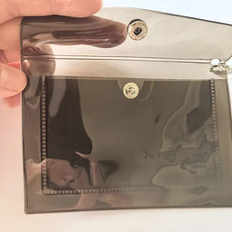 Transparent Laser Star Card Bag Children's Coin Purse Mini Cute Wallet for Women Cash Credit Card Holder Organizer