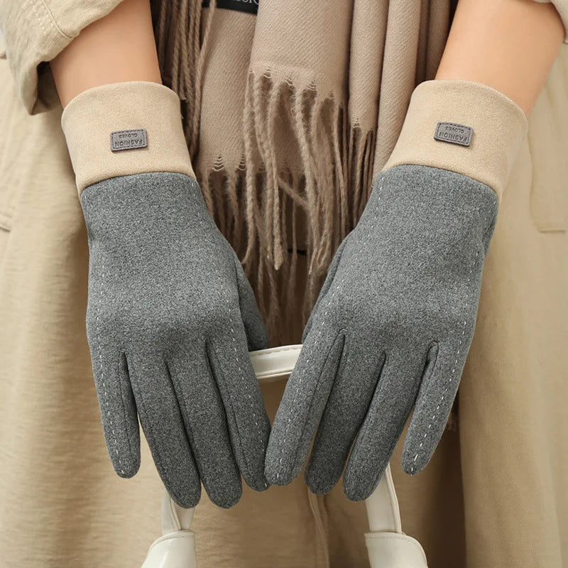 New Grace Fashion Lady Gloves Women Winter Vintage Touch Screen Driving Keep Warm Windproof Glove Mittens Dropshiping G072