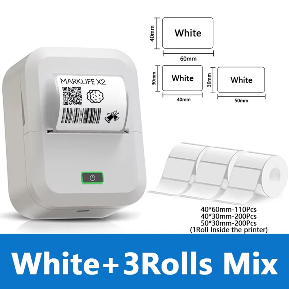 Marklife X2 Portable Bluetooth Thermal Label Printer