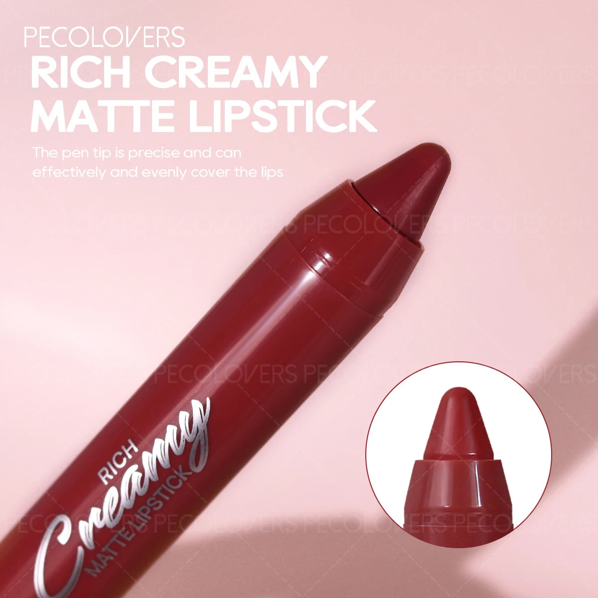 1PC Matte Lipstick Pen-Easy Glide, Long-Lasting, Non-sticky, Soft Comfortable Texture, Compatible With Various Lip Looks, Daily