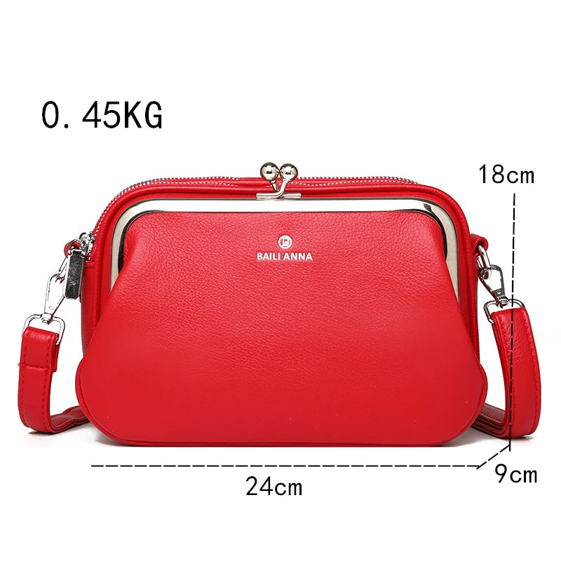 Fashion Women's Bag Daily Purse Handbags Designer Luxury Brand Ladies Shoulder Bags Soft Leather Luxury Versatile Crossbody Bags