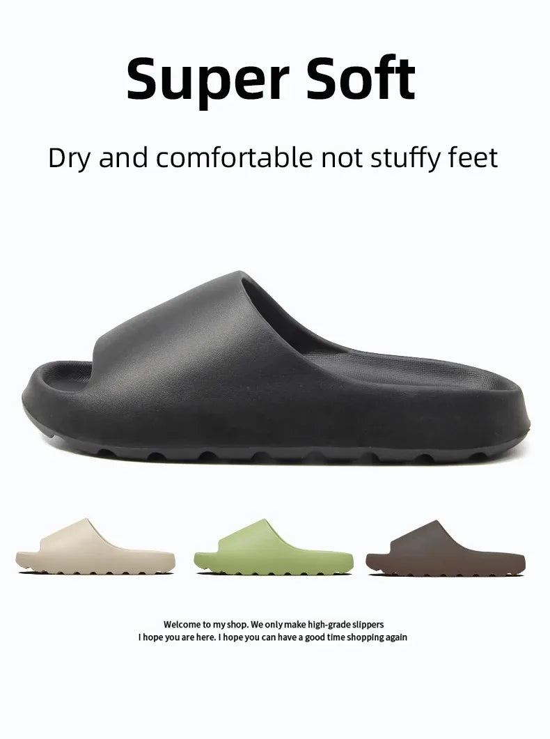 Fashion Brand Women Slippers Classic Sports Sandals Men Casual EVA Flat Slippers Unisex Outdoor Indoor Shoes Beach Slides
