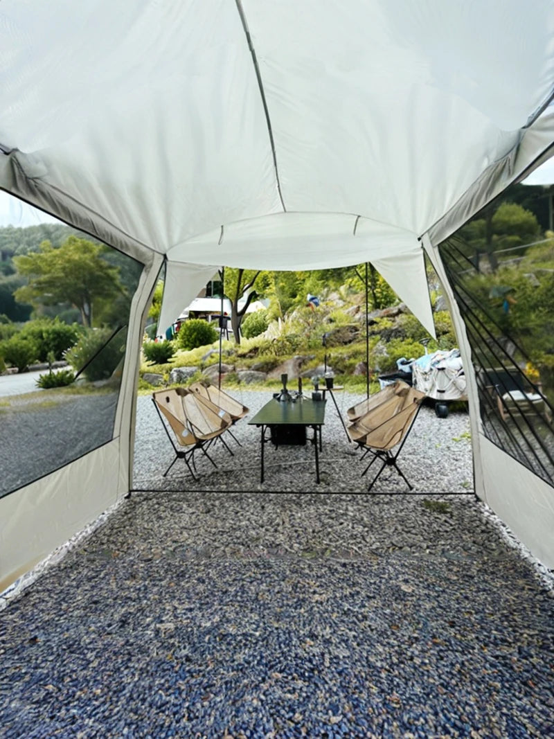 Portable Waterproof SUV Tail Tent Lohascamping Car box docking tent 3-4 people Dome tent Sunshade Tunnel style tent,Large tent,