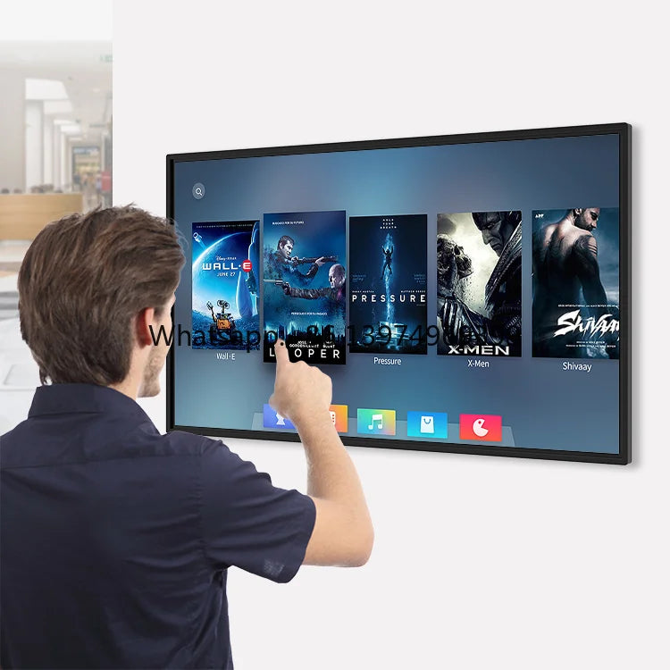 32 43 49 55 Inch Wall Mount Android LCD Monitor Touch Screen Kiosk Indoor Advertising Video Player