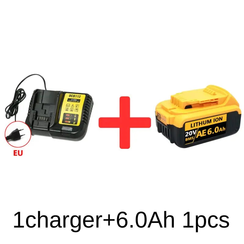 For DeWalt 20v 6000mAh 8000mAh 12000mAh Rechargeable Li-ion Battery Power Tools Replaceable Battery