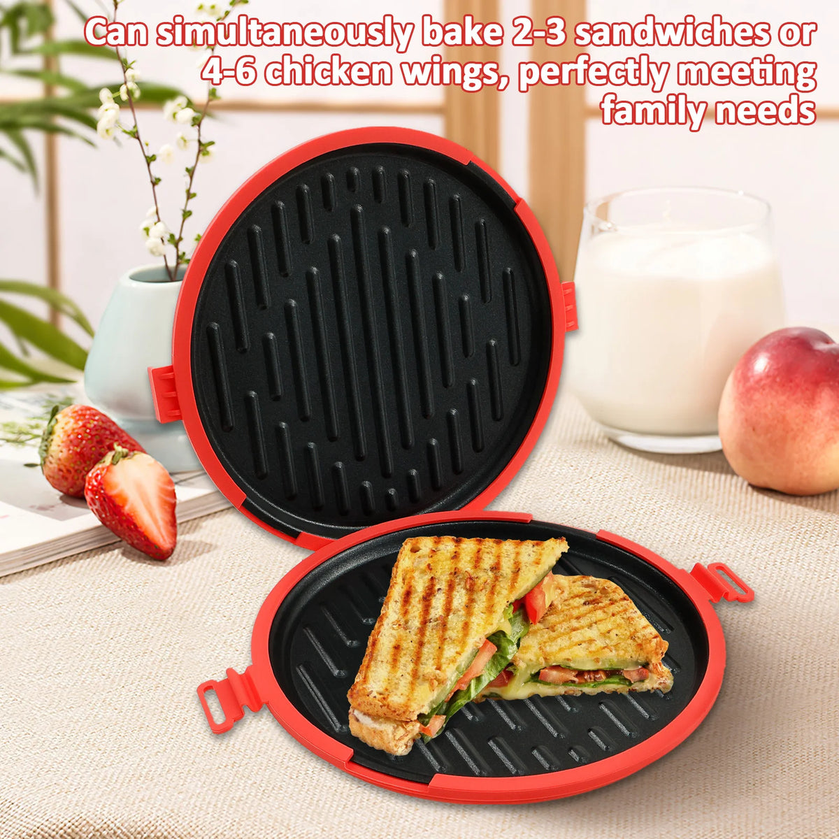 Microwave Sandwich Maker Microwave Grill Pan with Silicone Anti Scald Sleeve Microwaves Bacon Cooker Cookware Kitchen Accessory