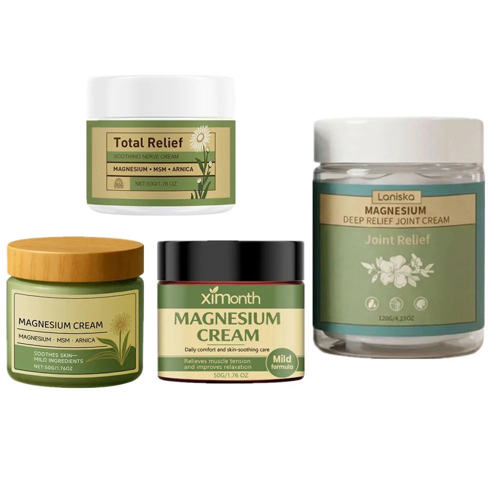 1-3Pcs Magnesium Soothing Body Cream - Relieves Tension & Muscle Discomfort, Deep Moisturizing Joint Relief Cream for All Skin