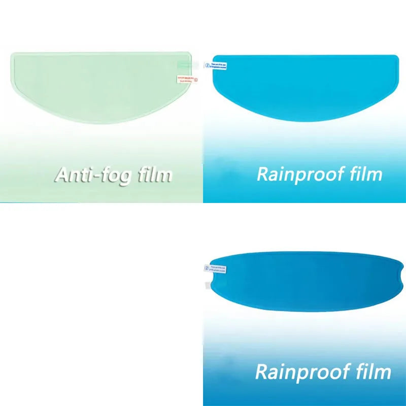 Motorcycle Helmet Anti-rain and Anti-fog Films Safety Driving Durable Nano Coating Clear Sticker Film Motorbike Accessories