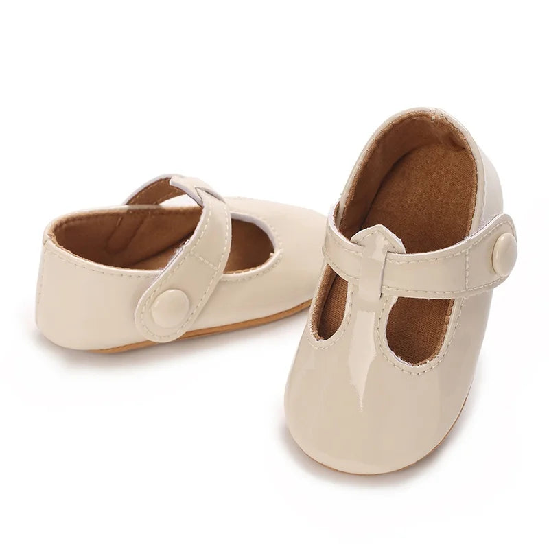 Baby Learning Walk Shoes,Multi Color Patent T-Strap Mary Jane Shoes,Soft Fashion Infant Daily Footwear for Baby Girls 0-1 Year