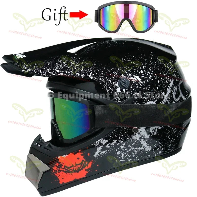 Men's and Women's Off-road Motorcycle Helmet Kart Rally Bike Motocross Helmet Cool Personality Four Seasons cascos para moto