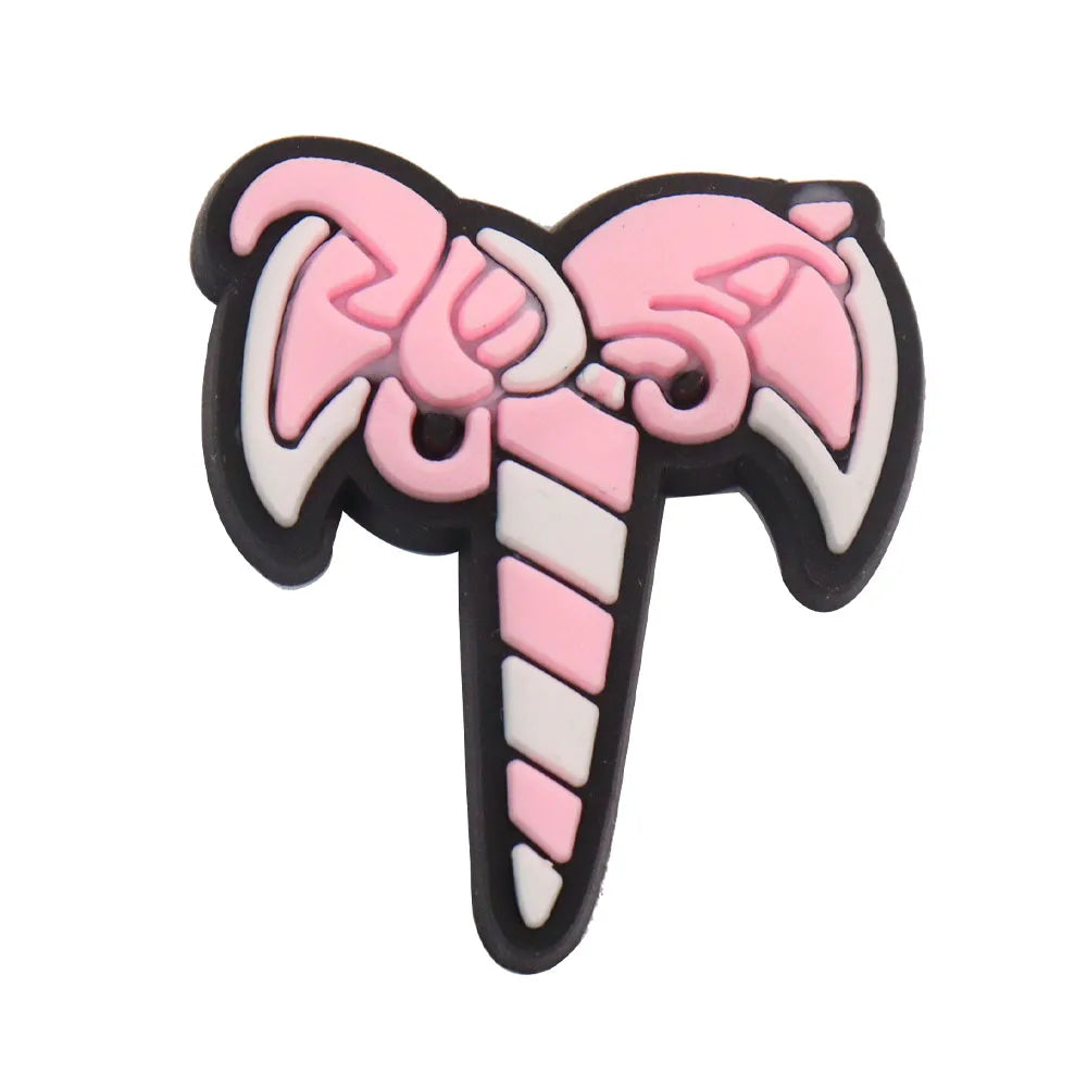 1-35PCS PVC Shoe Charms Limit Dose Not Exist Cool Libra Girls Thank You Love Feminist Buckle Clog Hole Slipper Decoration