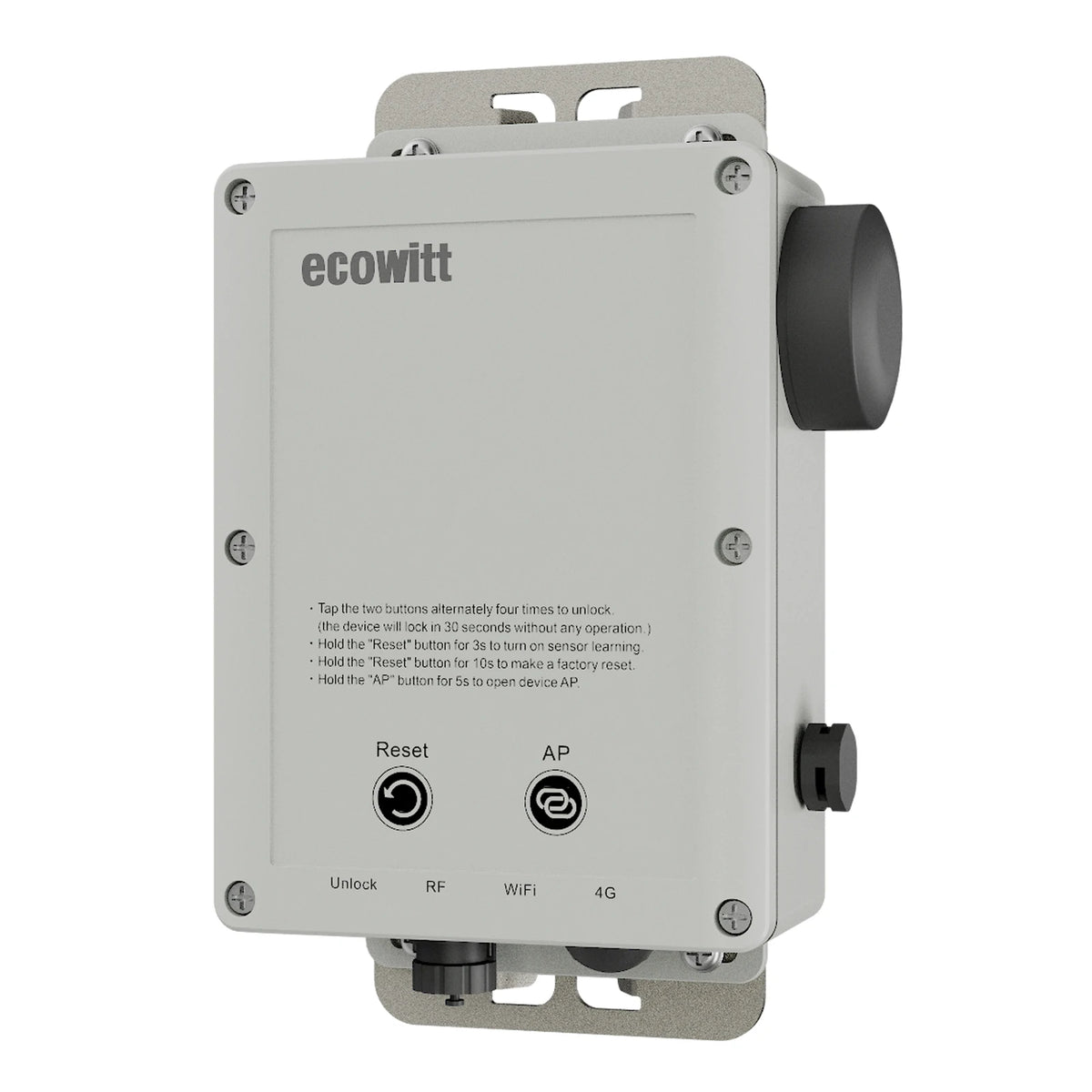 Ecowitt WS6210_C / WS6210S_C 4G & Wi-Fi Weather Station Mobile Gateway with Solar Panel