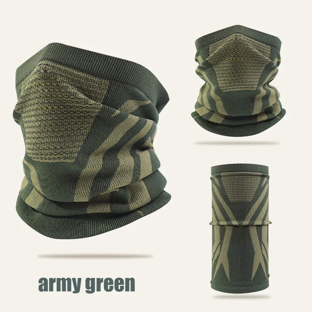 1pc/2pcs/3pcs Unisex Winter Breathable Warm Ski Mask Bike Motorcycle Half Face Mask Scarf Outdoor Hiking Fishing Cycling Mask